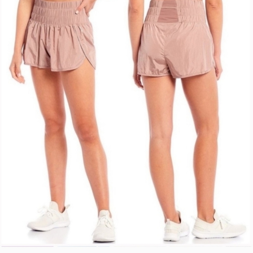 New High Waisted Pink Athletic Shorts Various Sizes Camping Hiking